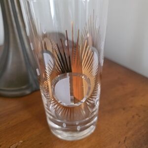 MCM Fred Press Atomic Starburst Highball Glass